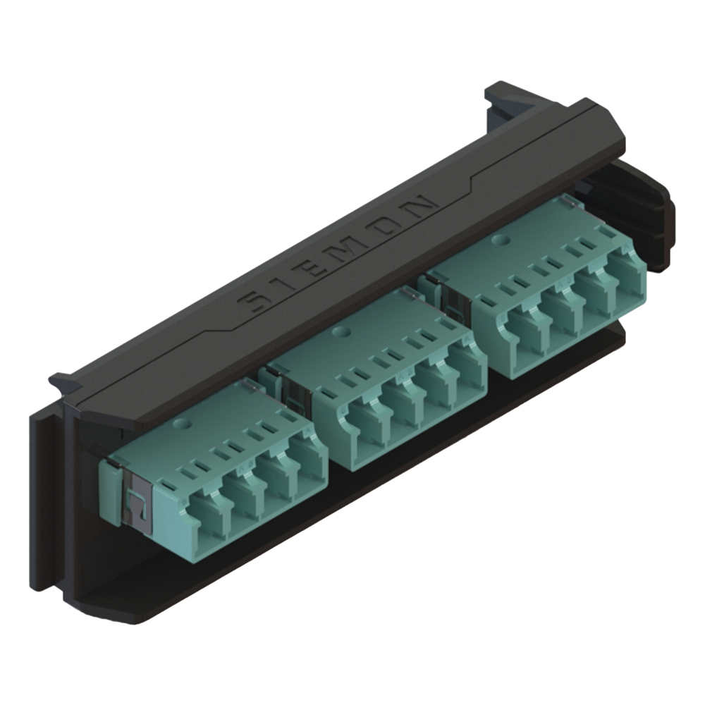 Placa Acopladora LightVerse, 6 Conectores Dúplex LC