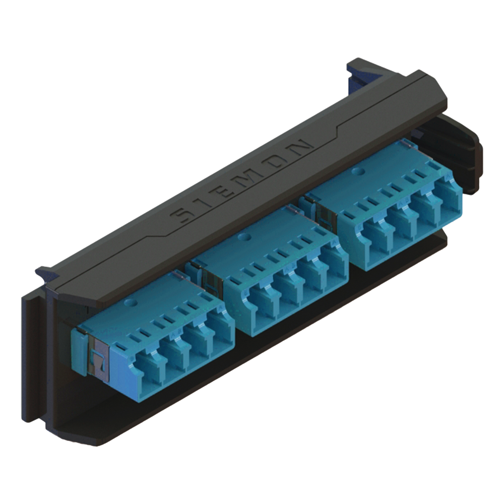 Placa Acopladora LightVerse, 6 Conectores Dúplex LC
