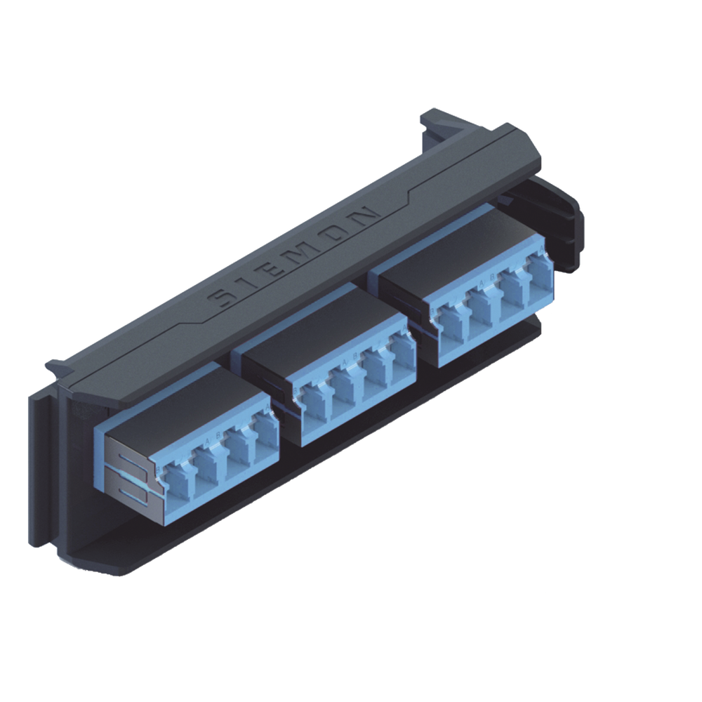 Placa Acopladora LightVerse, 6 Conectores Dúplex LC