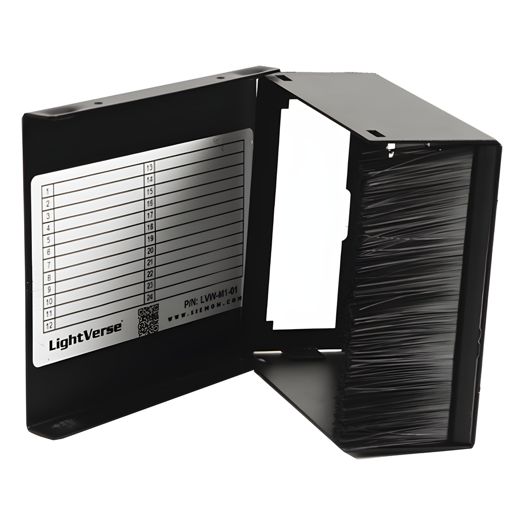Fiber, enclosure, lightverse, wall mount, fixed access, 1 opening, black