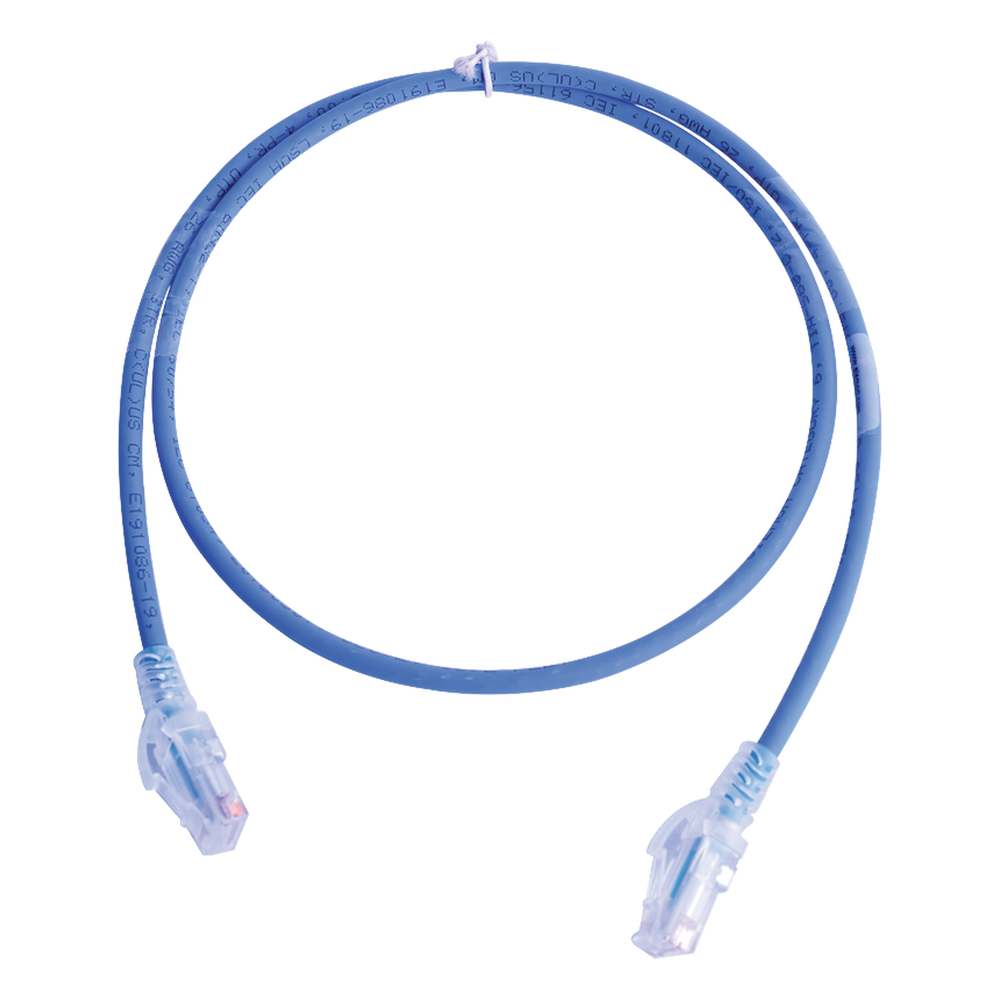 Patch cord Cat5e UTP, 2.13 m, azul
