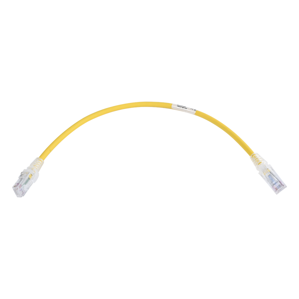 Patch cord Cat6 UTP, 0.3 m, amarillo
