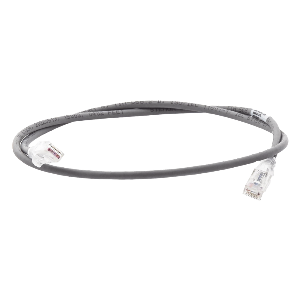 Patch cord Cat6 UTP, 0.91 m, gris