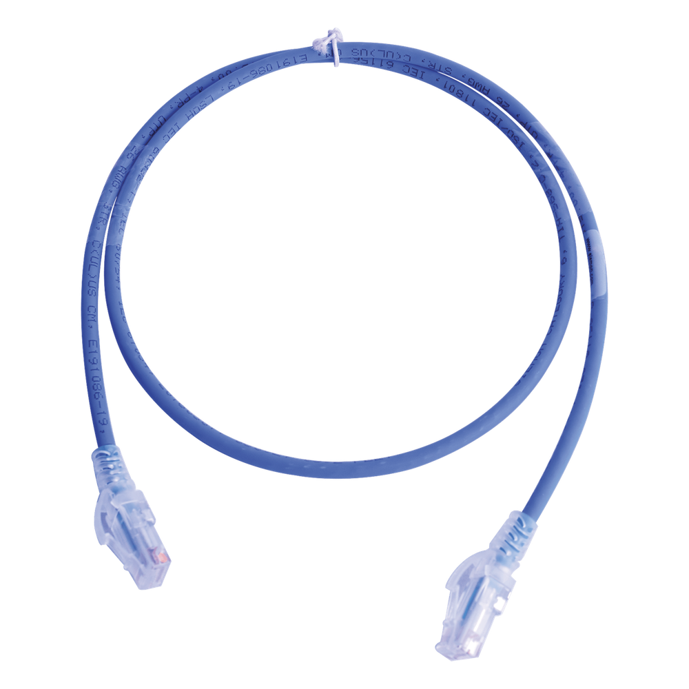 Patch cord Cat6 UTP, 0.91 m, azul