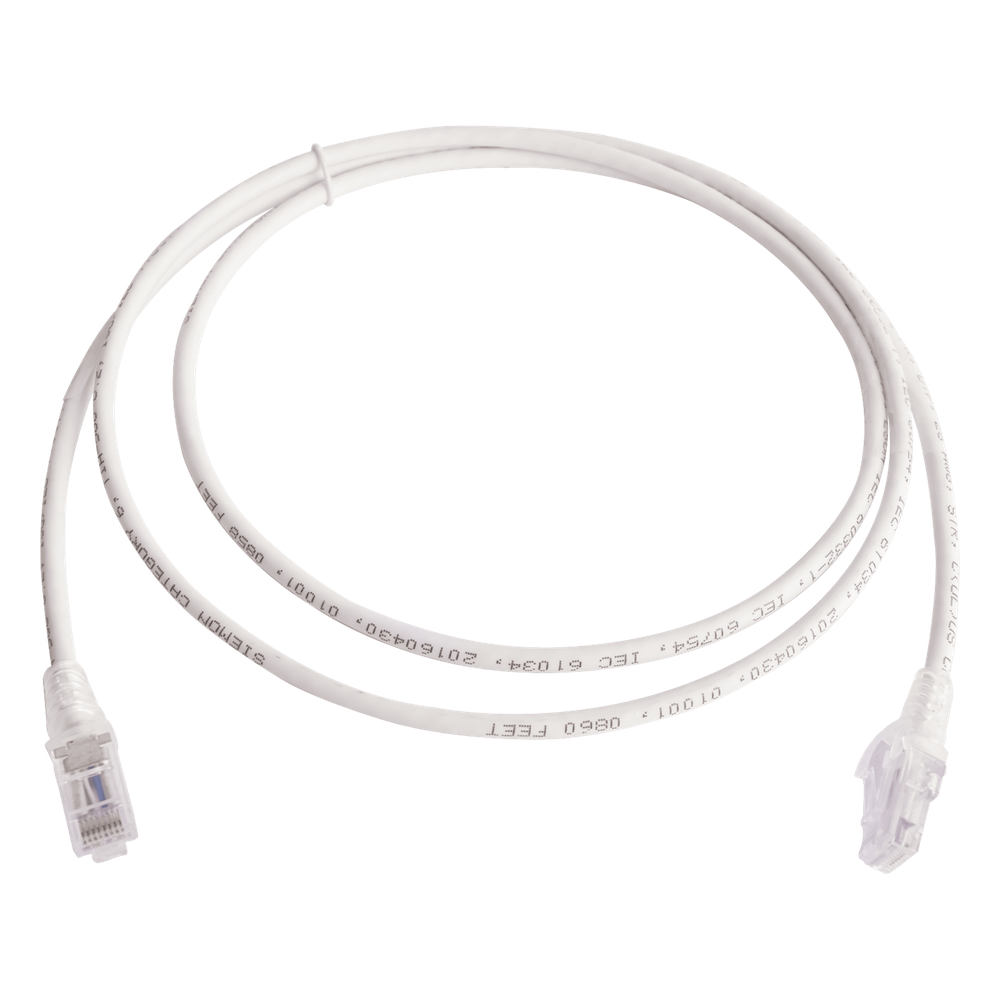 Patch cord Cat6 UTP, 1.52 m, blanco