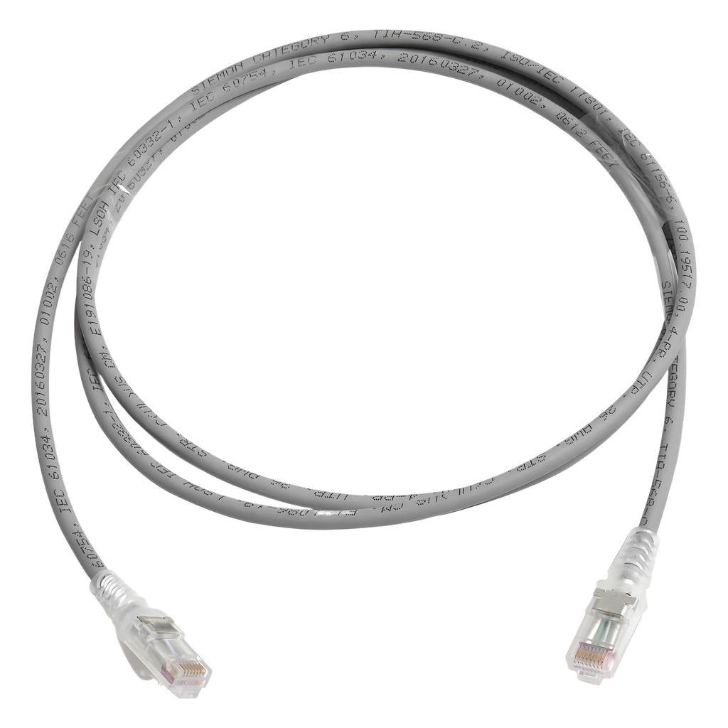 Patch cord Cat6 UTP, 1.52 m, gris