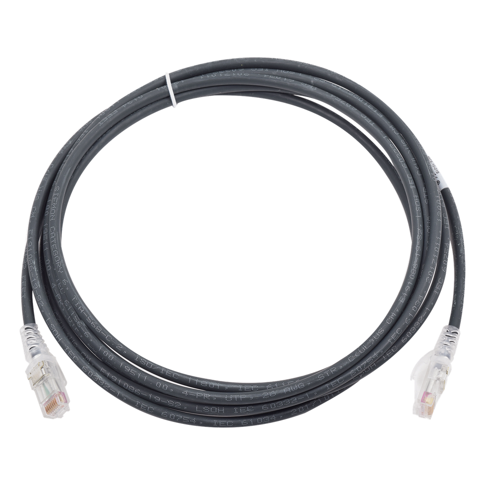 Patch cord Cat6 UTP, 2.13 m, negro