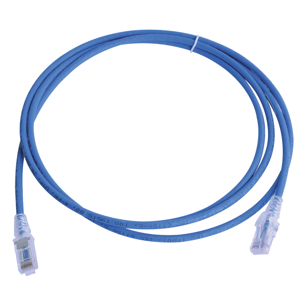 Patch cord Cat6 UTP, 2.13 m, azul