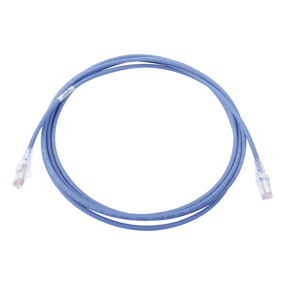 Patch cord Cat6 UTP, 3.05 m, azul