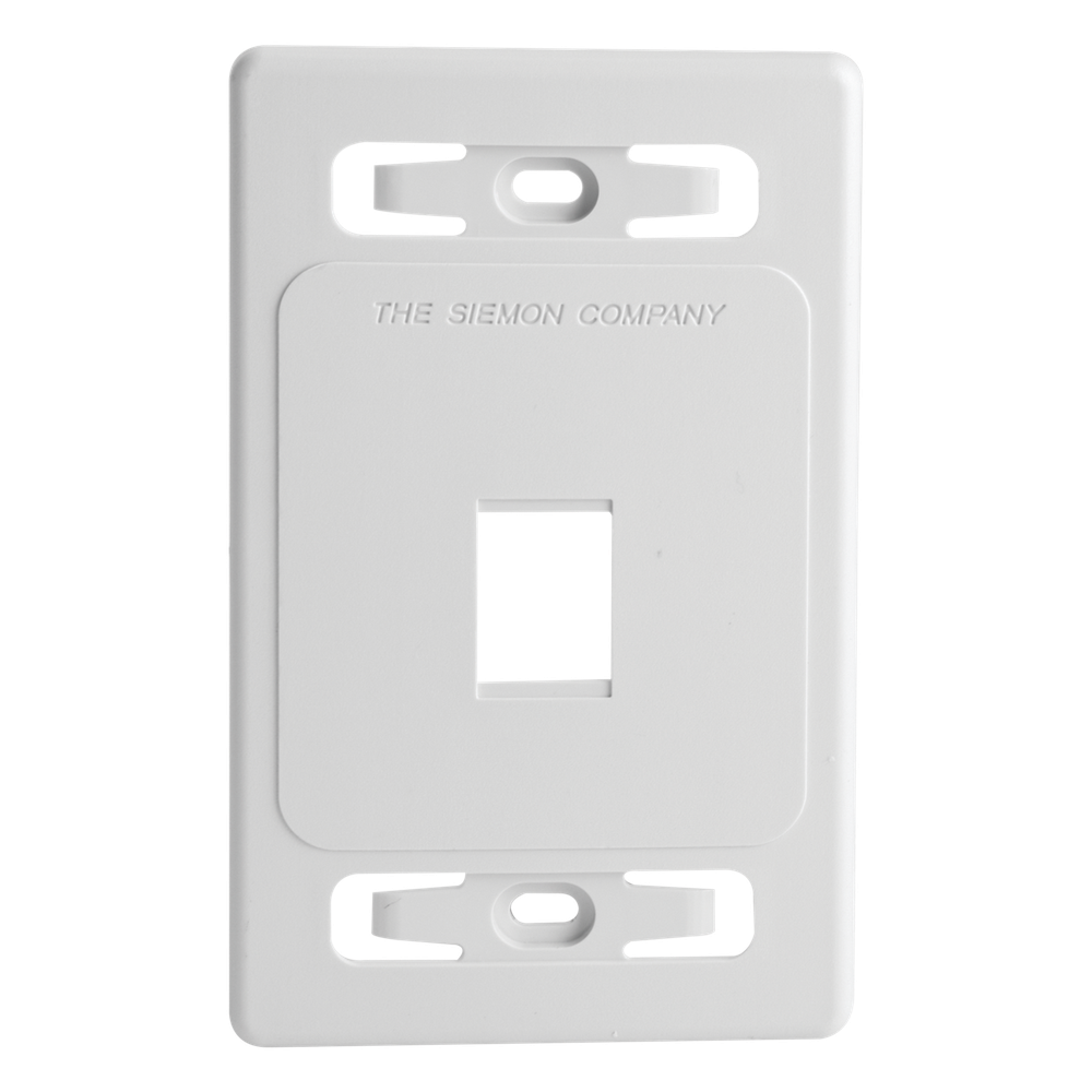 Placa de pared 1 Salida, blanco