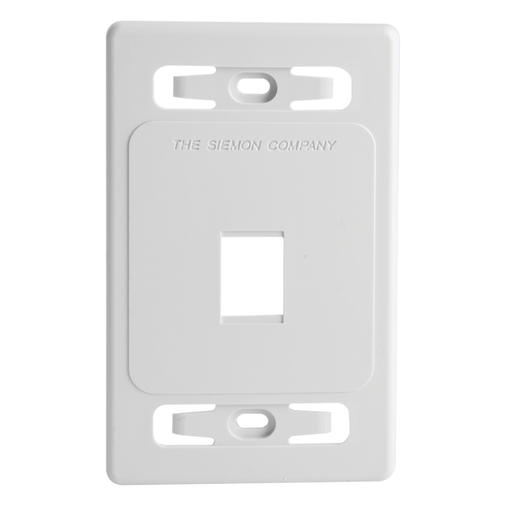 Placa de pared 1 Salida, blanco