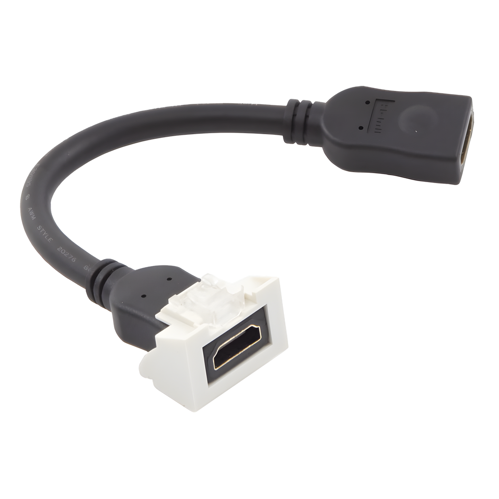 Adaptador HDMI con Pigtail Hembra-Hembra 1080p, 2 Salidas