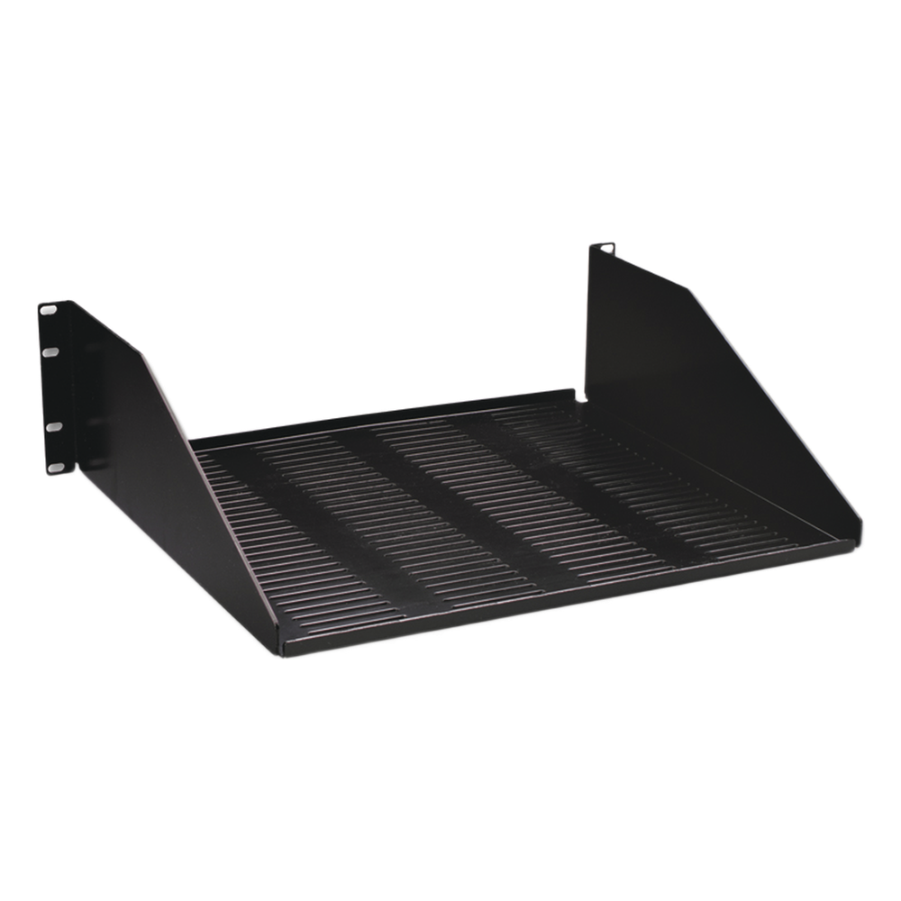 Charola de rack 3UR, 19", negro