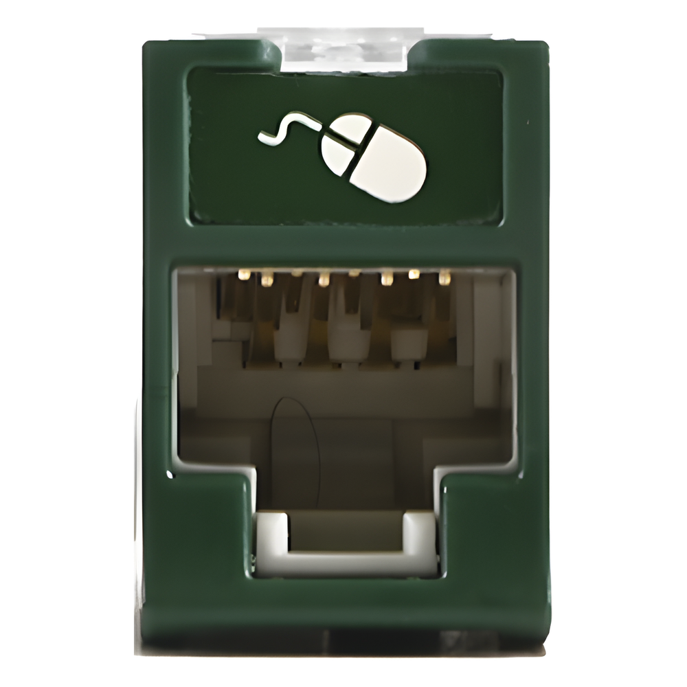 Jack RJ45 Cat5e, verde