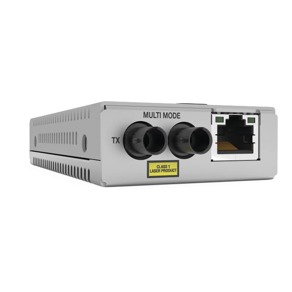 [AT-MMC200LX/ST-960] Convertidor de medios Monomodo versión TAA (Federal), 10 / 100TX a 100LX / SC (20KM)
