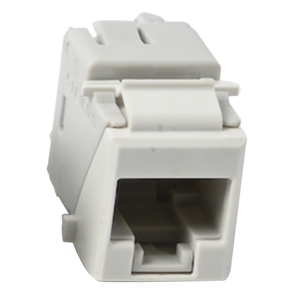 [U6-K02NS] Jack RJ45 keystone Cat6, blanco