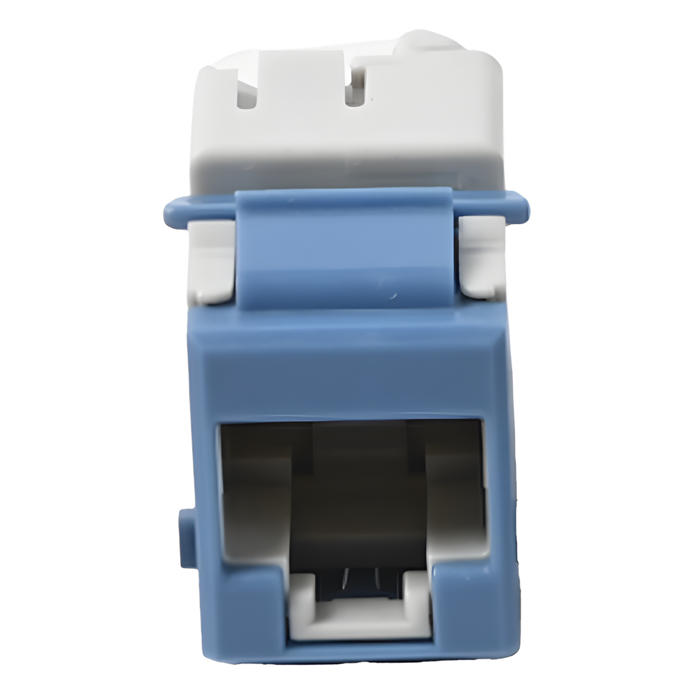 Jack RJ45 keystone Cat6A, azul