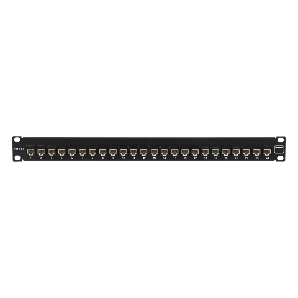 Panel de parcheo Cat6 24 puertos, 1U
