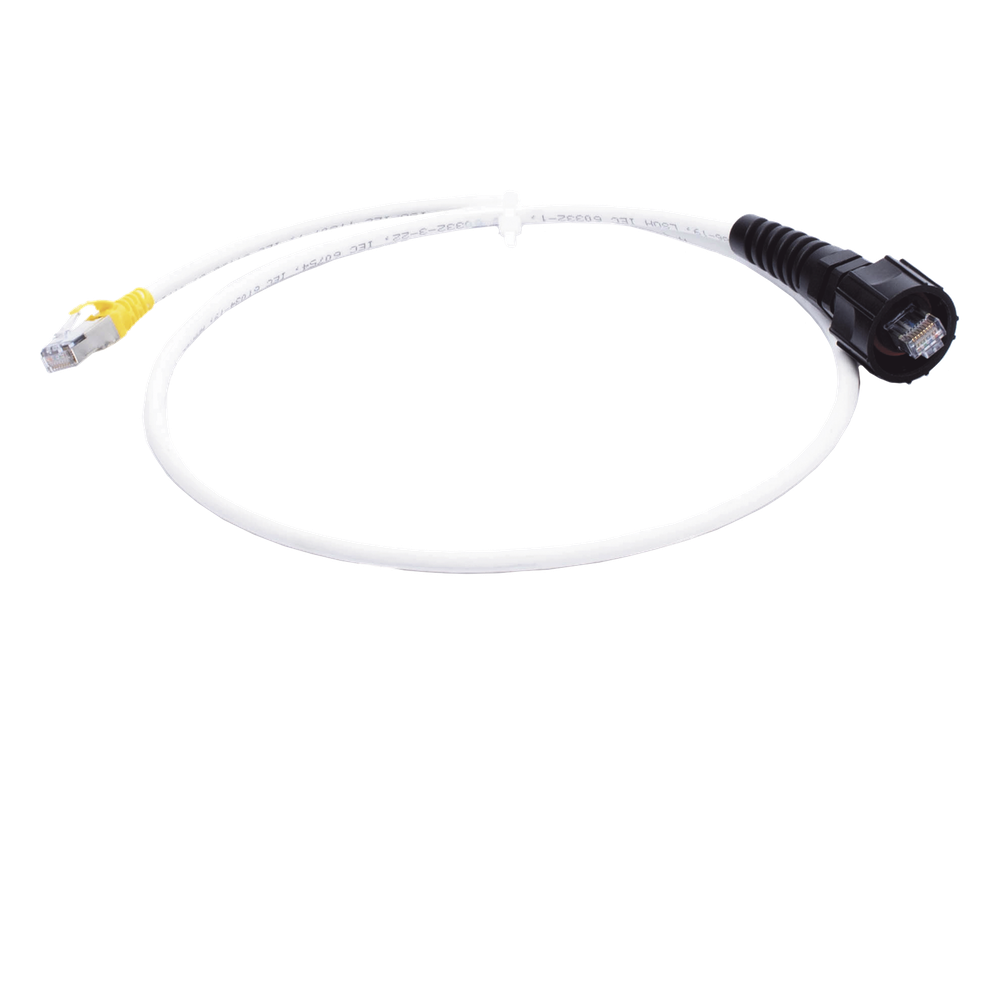Patch cord Cat6A S/FTP, 3.05 m, blanco