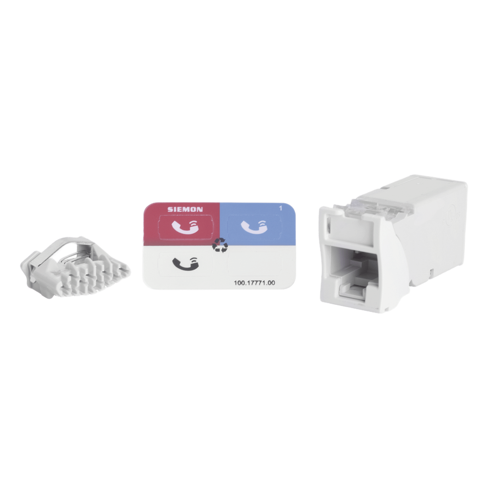 Jack RJ45 Cat6, blanco