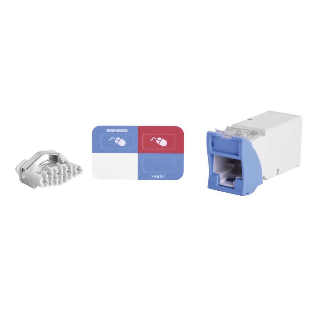Jack RJ45 Cat6, azul