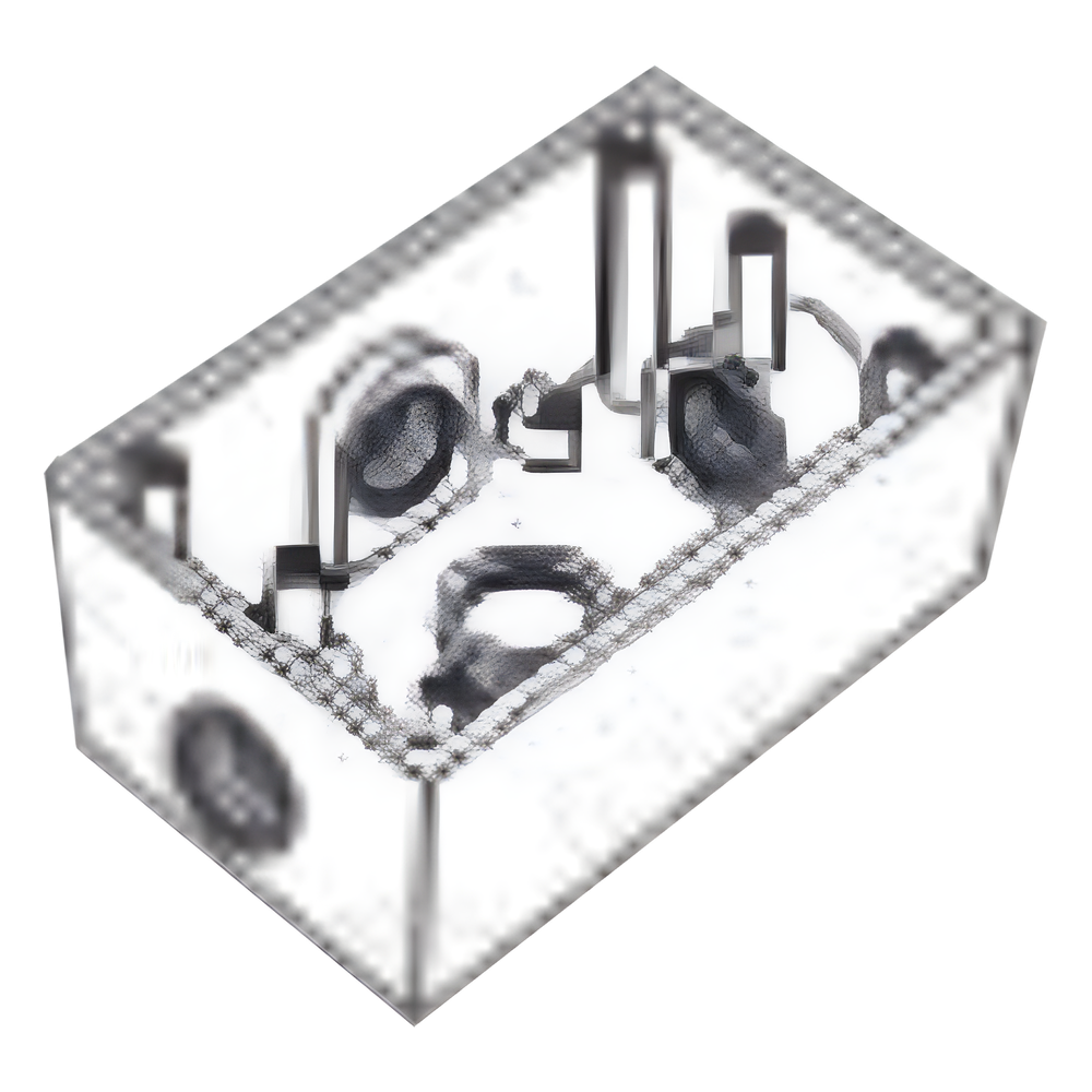 Caja Condulet FS de 1" (25.4 mm) con cuatro bocas exterior