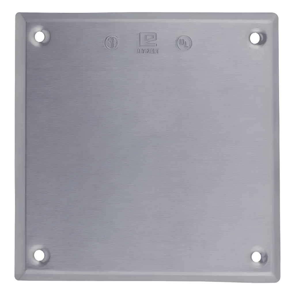 [TC-04-18] Tapa cuadrada ciega de aluminio para caja cuadrada