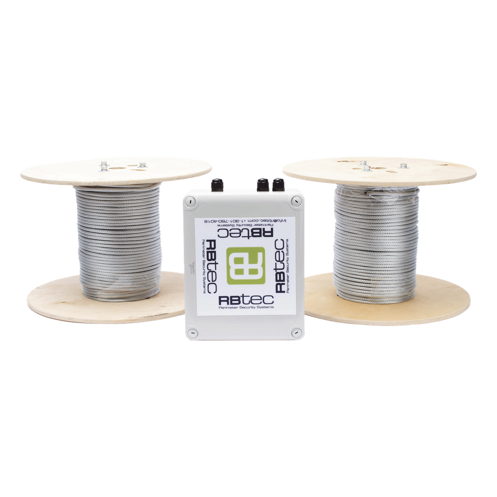 [IROC-2Z-500-V2] Kit de Cable Sensor Perimetral IRONCLAD / 305 m (1,000 ft) / 2 Zonas de 152 m (500 ft) / Detección por Análisis de Vibración / Tarjeta LPU400 Incluida / Calibración por Software