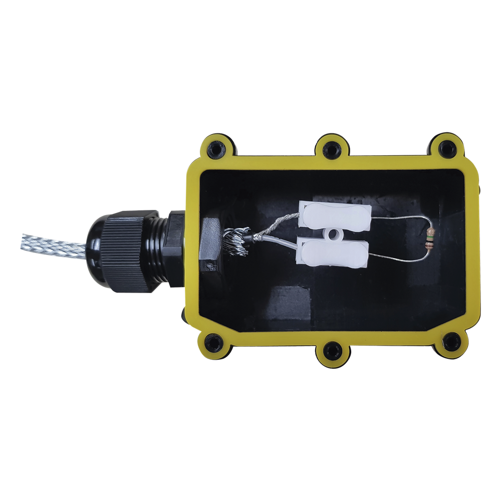 [MCTR] Accesorio Fin de línea para Cable IRONCLAD / MICALERT / Resistencia 1 M Ohm / Carcasa IP66 para Exterior / Terminacion de línea Sensor Perimetral / RBTEC MCTR
