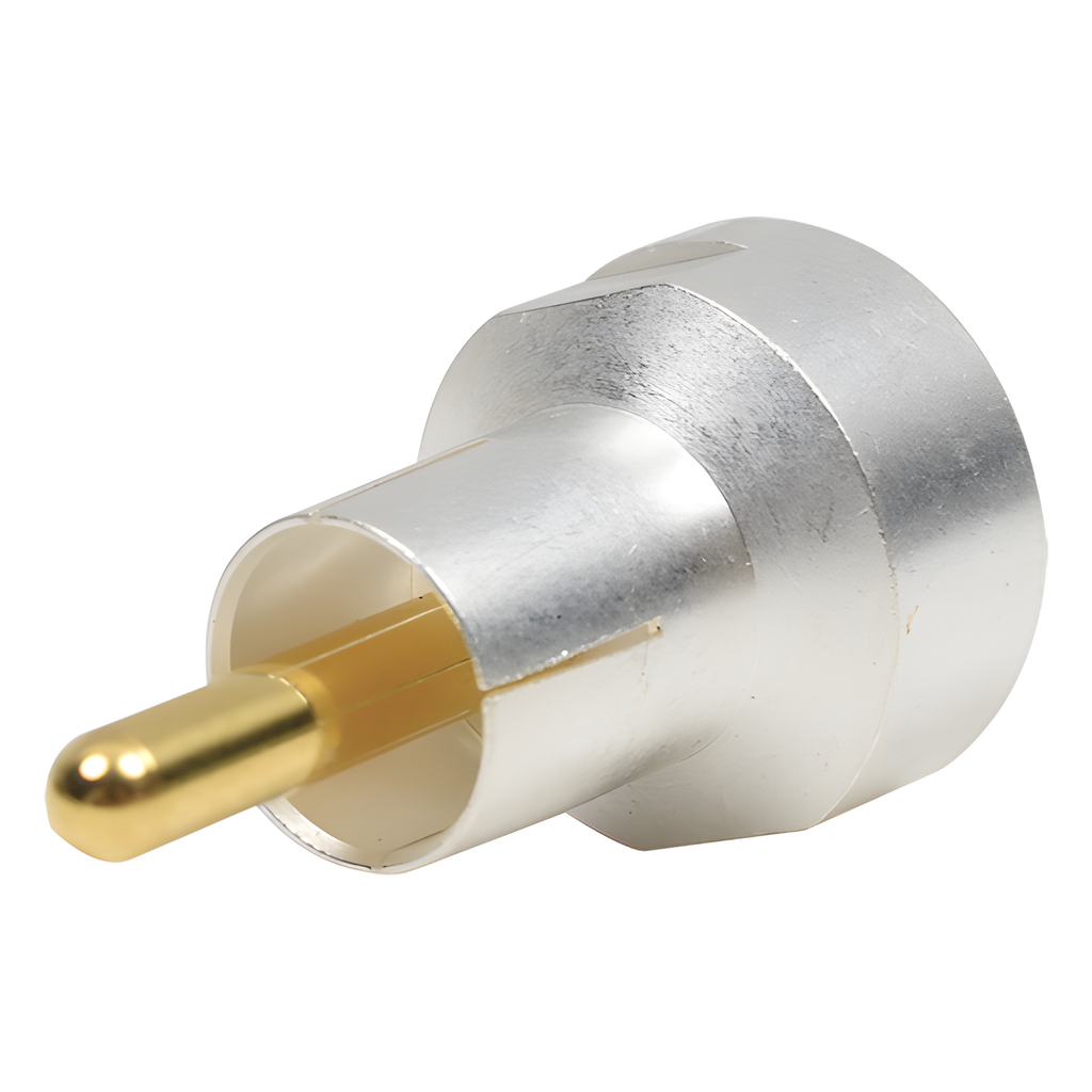 Adaptador UNIDAPT Hembra a RCA Macho. Plata