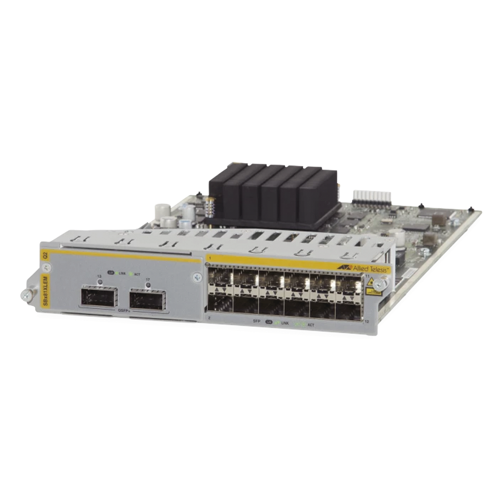Tarjeta de línea modular 40G con 12 x 100 / 1000X SFP para Chassis SBx8100 Series