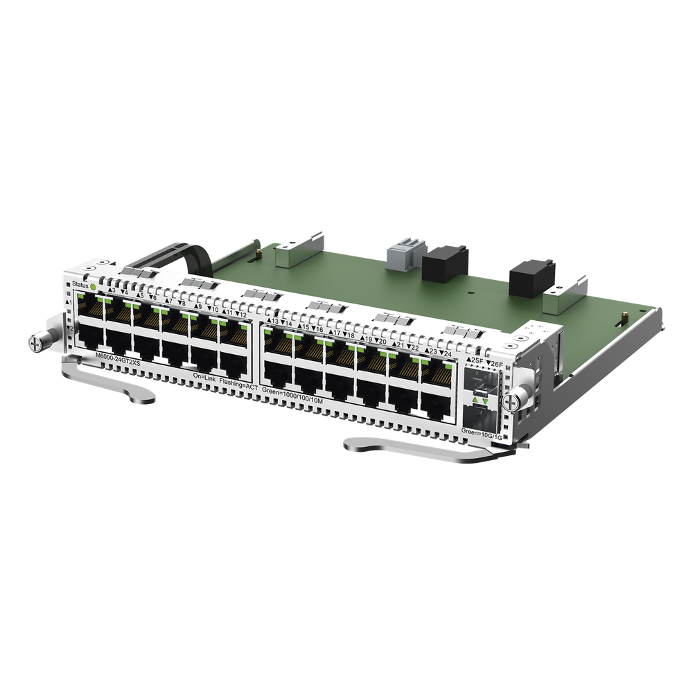 24 ptos giga RJ45 y 2 SFP+ LC para rg-nbs6002