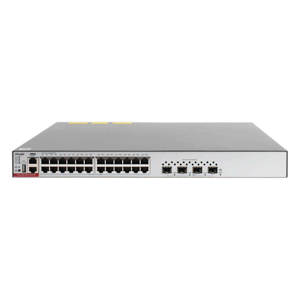 Switch l3 24 ptos poe+ y 4 SFP+ max 750w