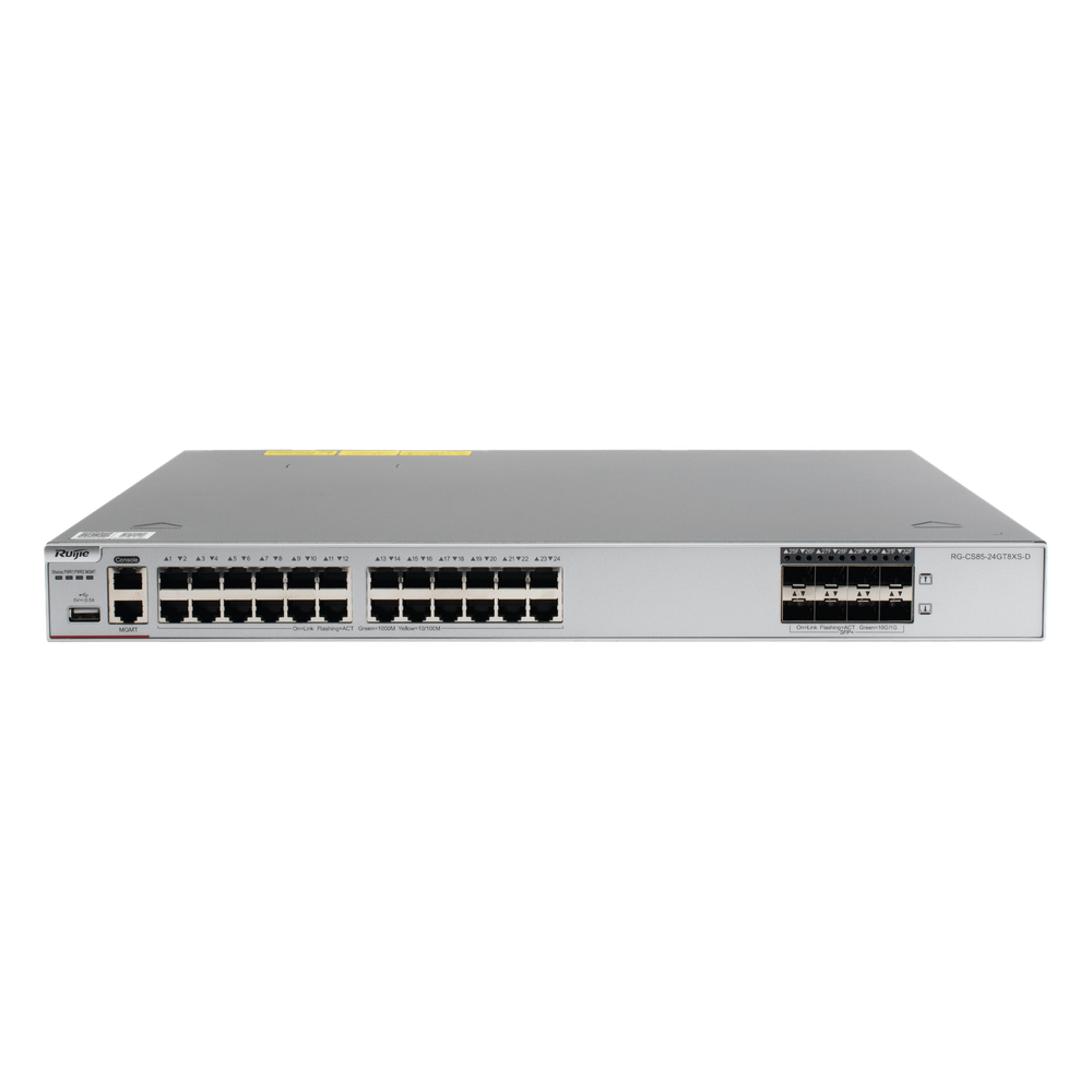 Switch administrable 24 puertos, Gigabit, capa 3, 8 SFP+