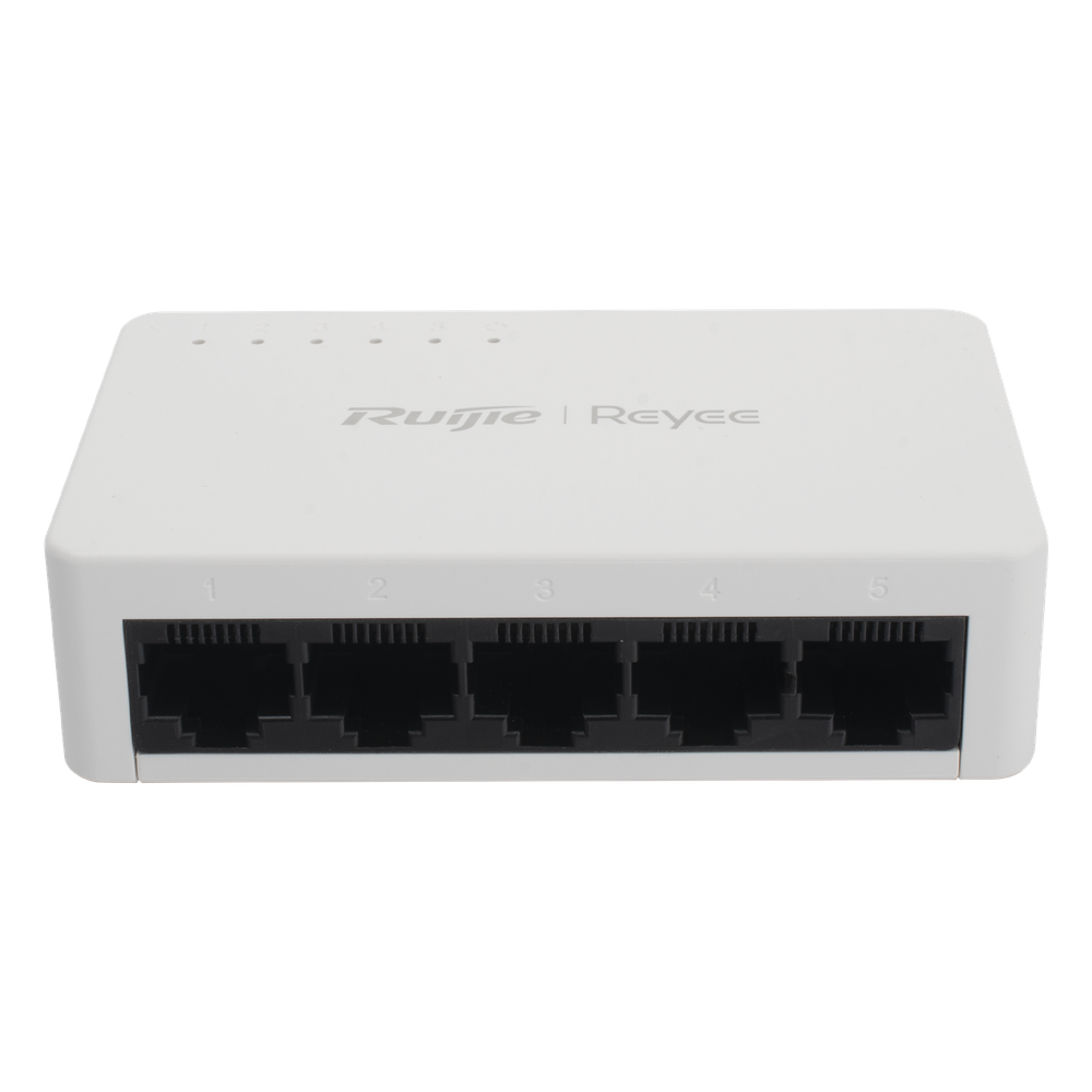 Switch no administrable, Visible en la Topología de la Nube, 5 puertos 10 / 100 Mbps