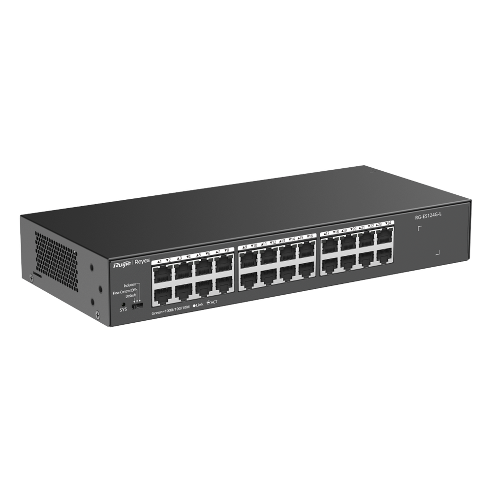 Switch no administrable 24 puertos, Gigabit