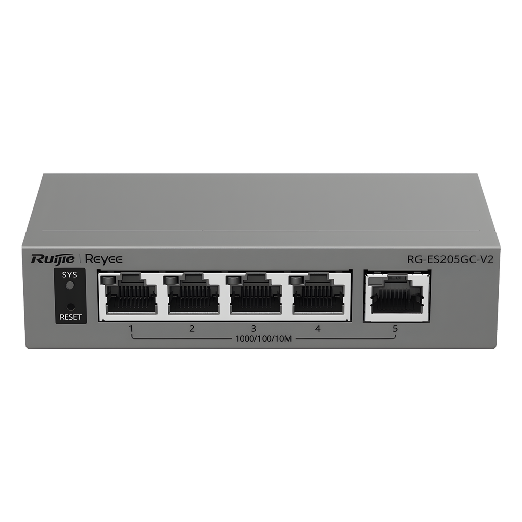Switch administrable 5 puertos, Gigabit, capa 2