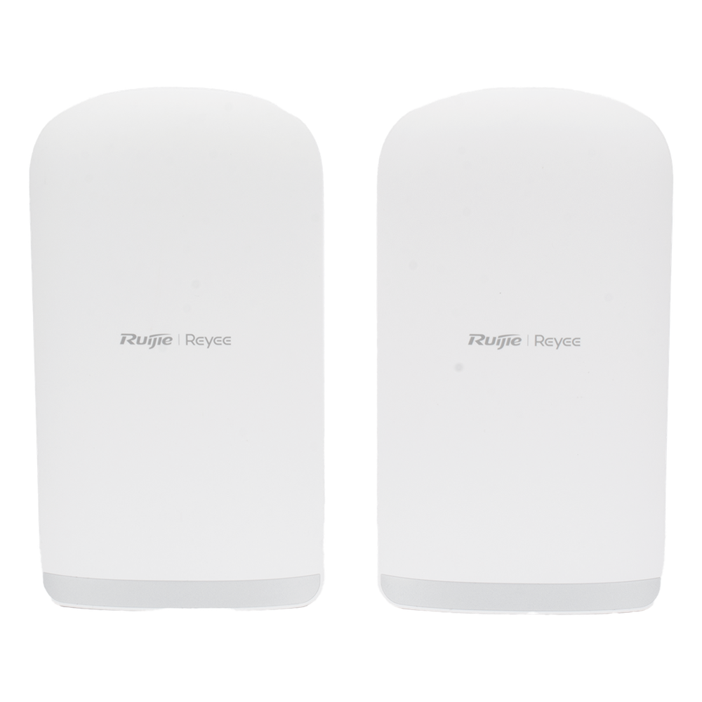 [RG-EST350G] Kit Punto a Punto Ruijie RG-EST350G / Wi-Fi 5 (802.11ac Wave2) 867 Mbps / Antena 16 dBi MIMO 2x2 MU-MIMO / 3 Puertos Gigabit / Alcance 5 km (16,404 ft) / IP55 / Administración Cloud