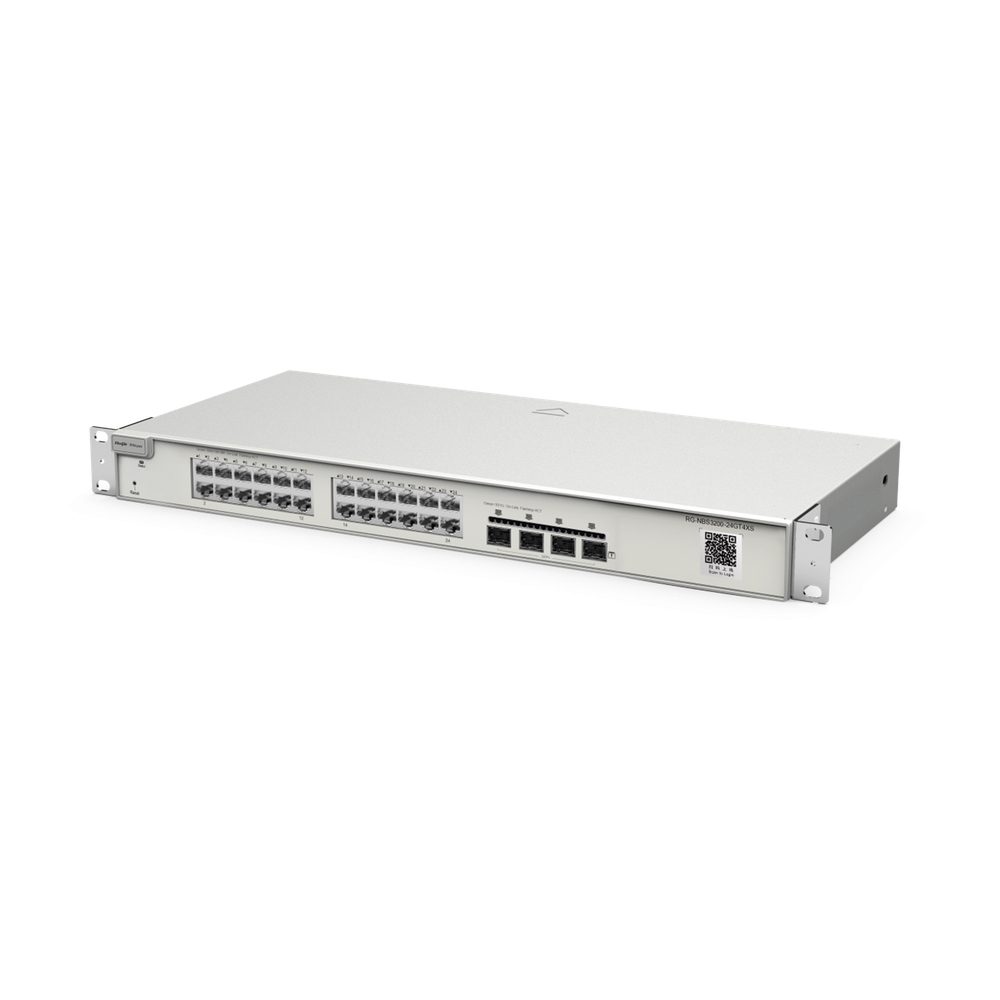 Switch administrable 24 puertos, Gigabit, capa 2, 4 puertos SFP+