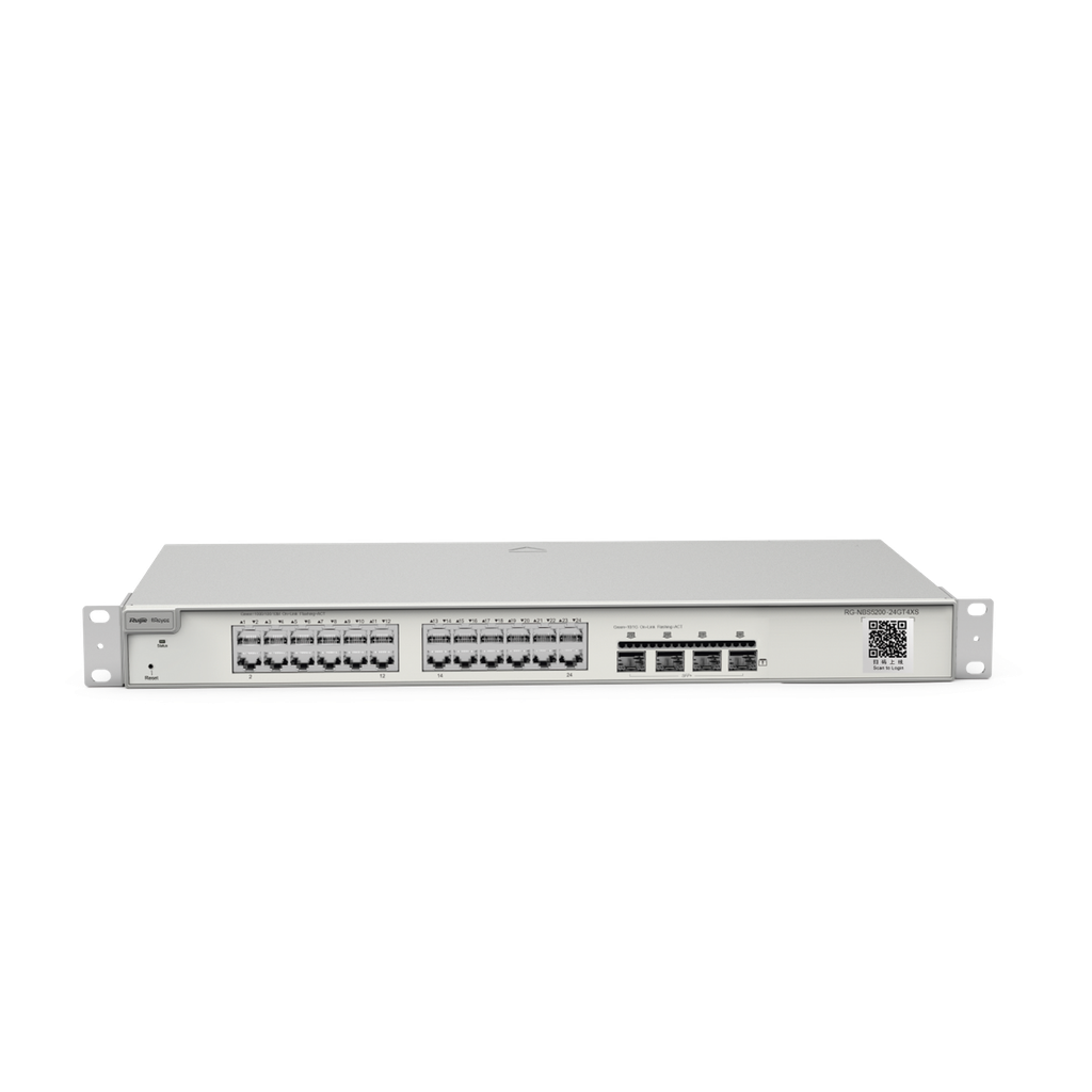 Switch administrable 24 puertos, Gigabit, capa 3, 4 SFP+
