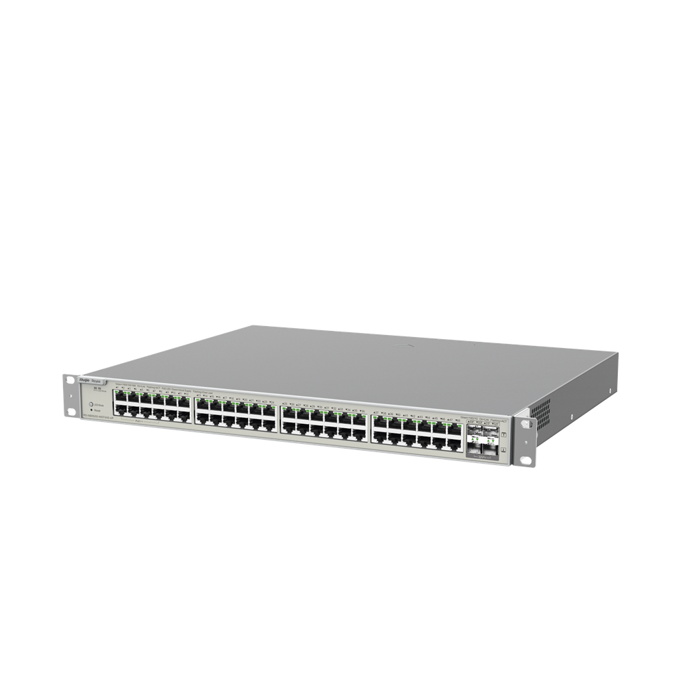 Switch administrable 48 puertos, PoE, Gigabit, capa 3, 4 SFP+