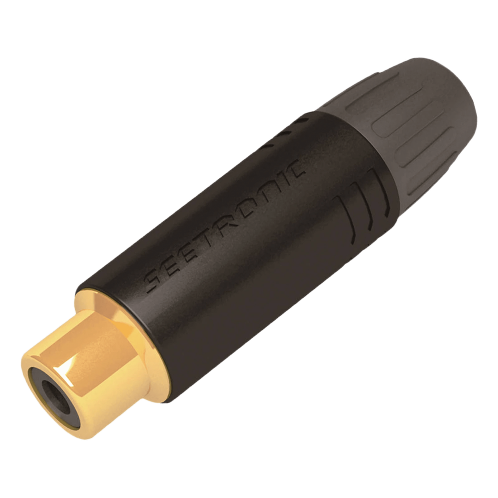 [MT390] Conector Hembra RCA negro