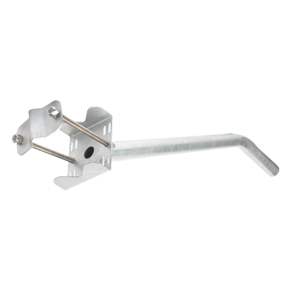 Brazo galvanizado para Luminaria de 2" Diámetro con Abrazadera