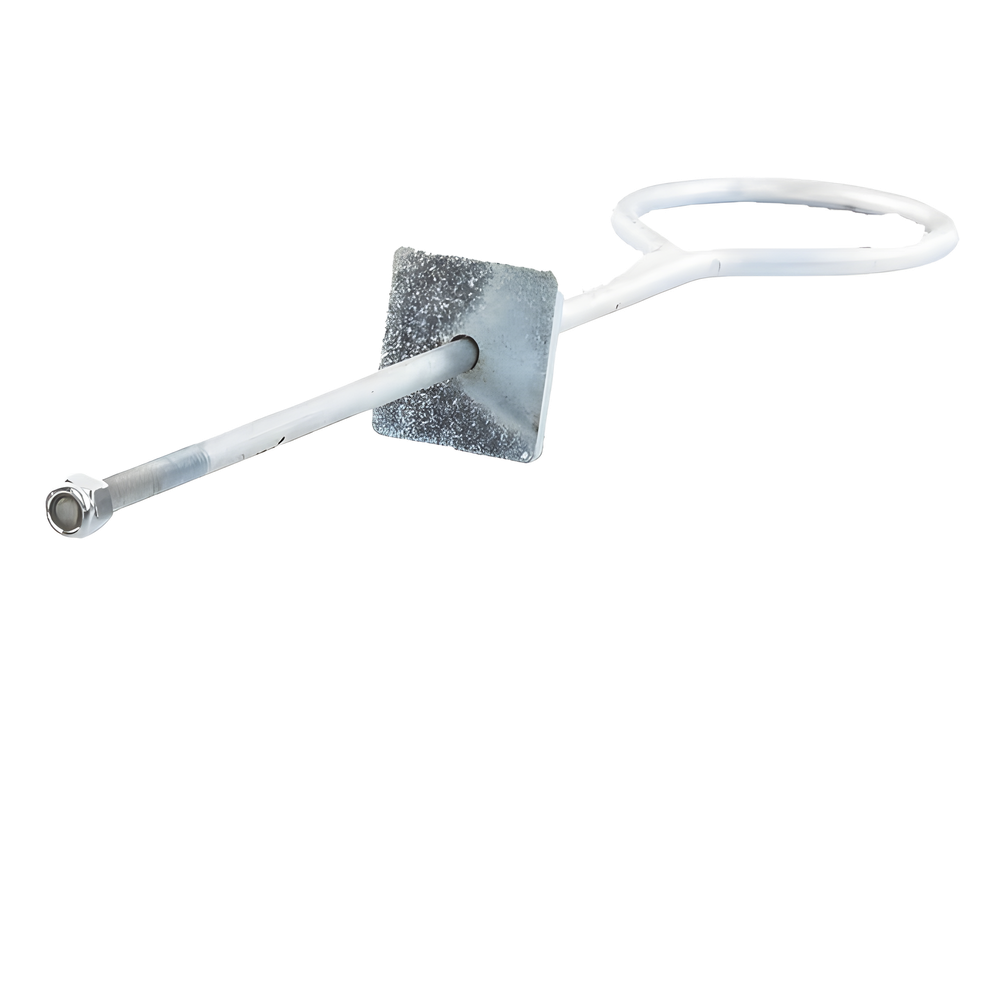 [SAP-01] Ancla de Losa o pared de 63-65 cm. de 13 cm diámetro de argolla.