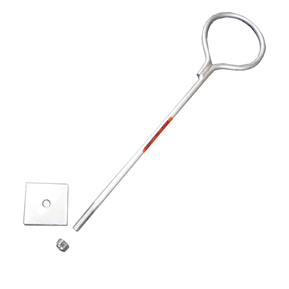 Ancla de Losa o pared de 65 cm. de 12 cm diámetro de argolla