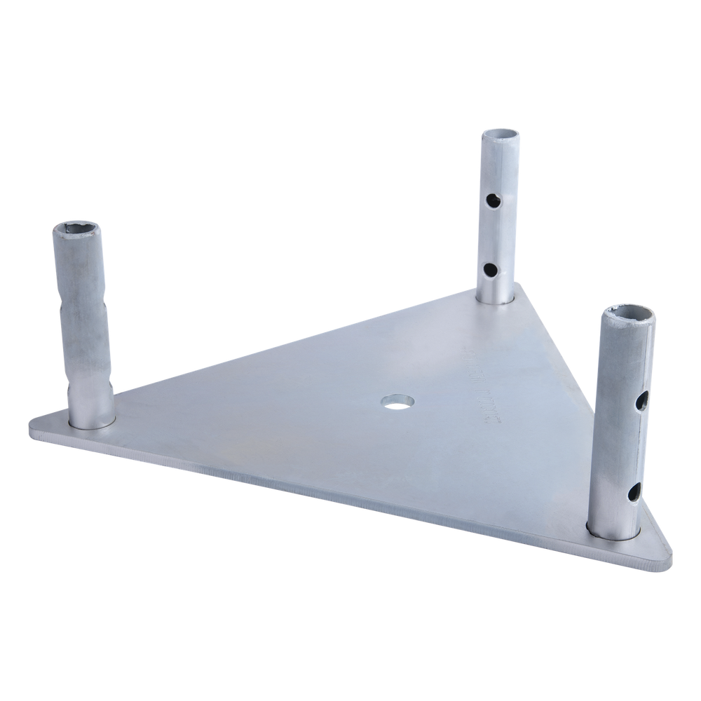 Base para torre sección STZ-30 galvanizada por electrolisis