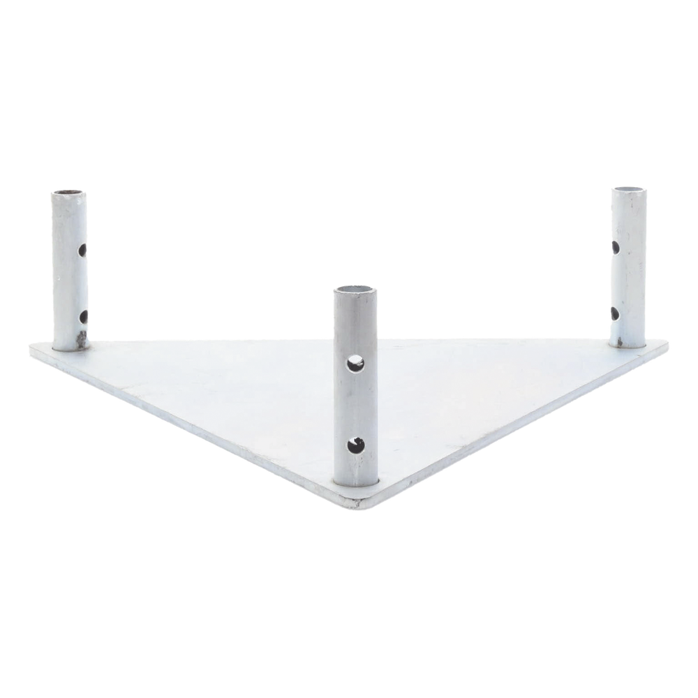 Base Triangular para Tramo STZ45 Galvanizado Electrolítico