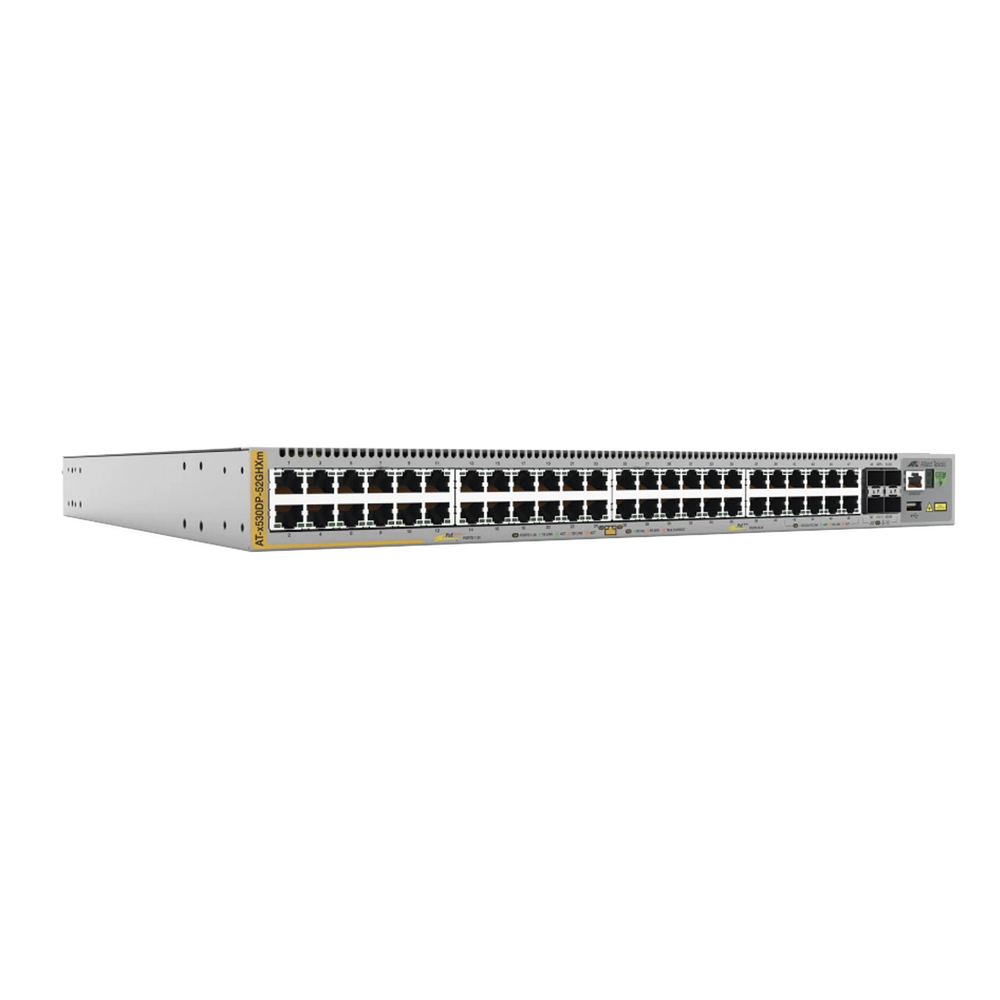 Switch Stack Capa3 40 puertos Gigabit, 8 puertos Miltigigabit 100 / 1G / 2.5G / 5G PoE++, Fuente redundante