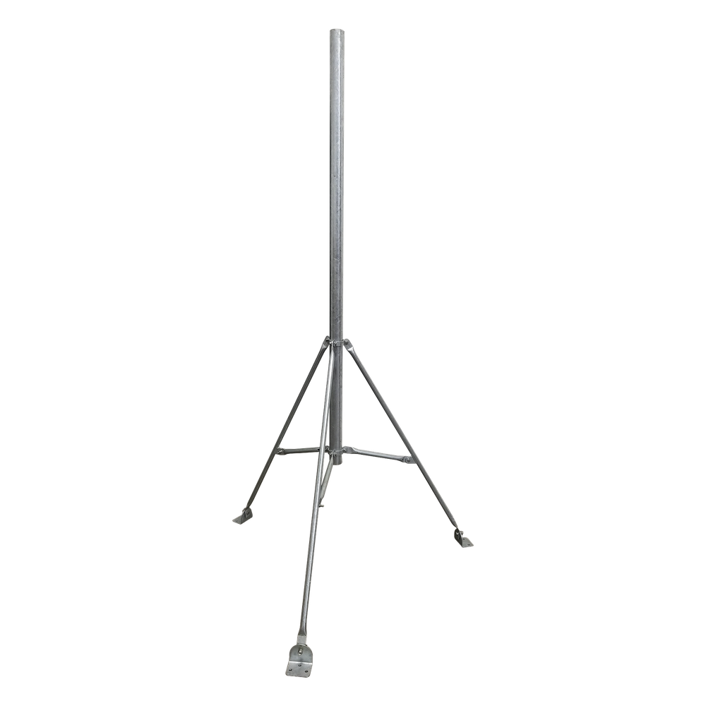 Tripie de con tubo de 2" para alcanzar 3 metros. Acero Galvanizado en Caliente