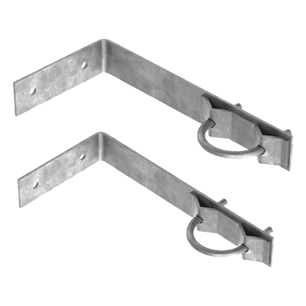 Juego de 2 Herrajes de pared para Sujeción de Mástil (1-1/4" 4" a 2"